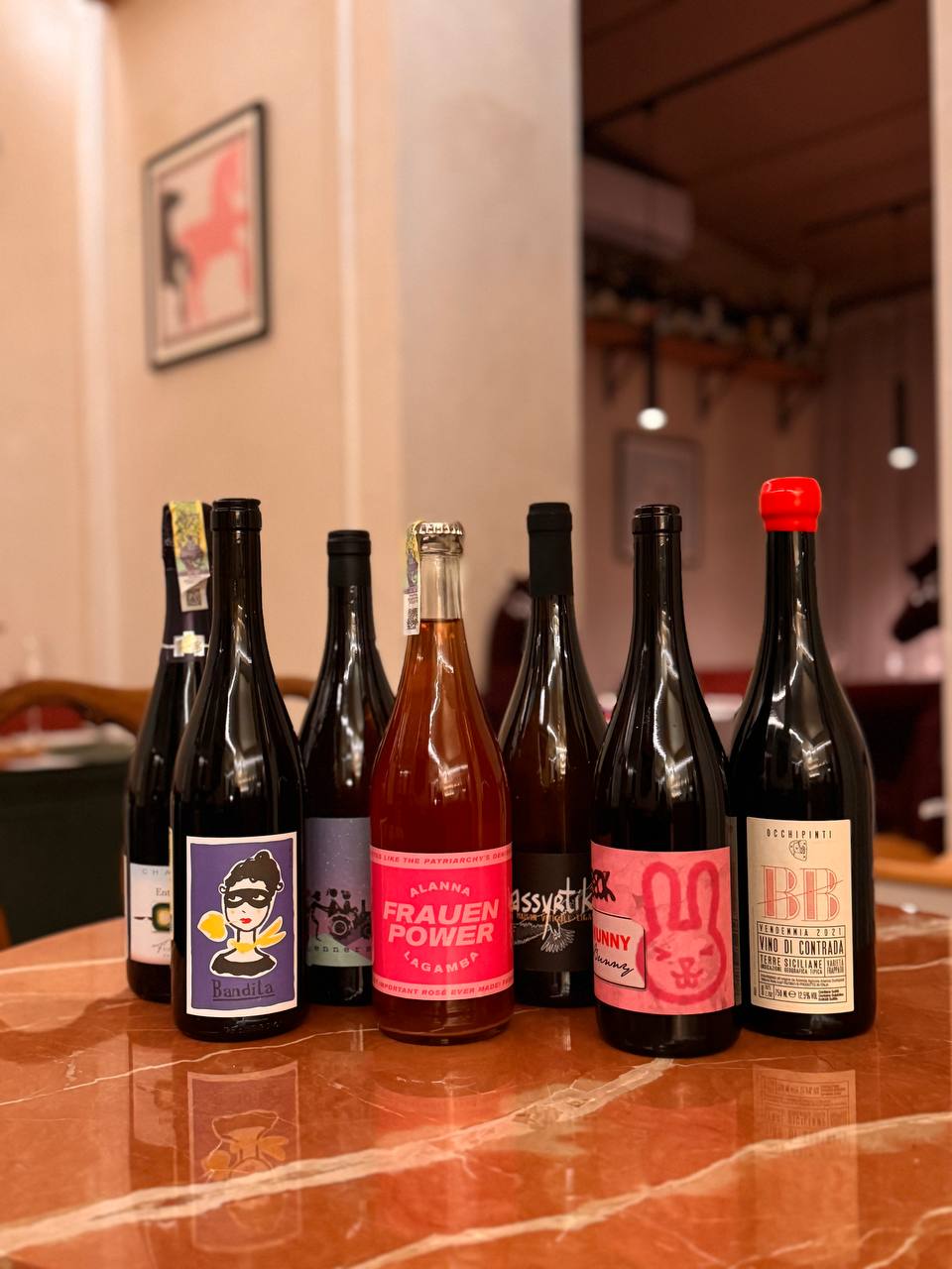 Особлива винна карта у ресторані Wine Love, підібрана спеціально до 8 Березня